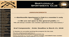 Desktop Screenshot of bartlesvillesportsmensclub.org